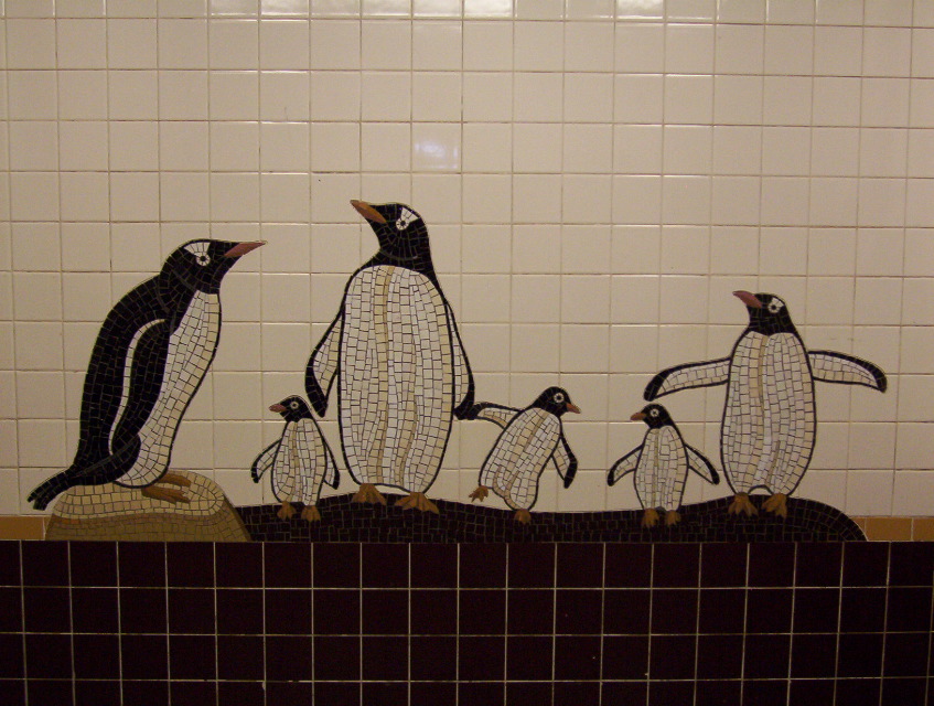Subway Penguin Mosaic