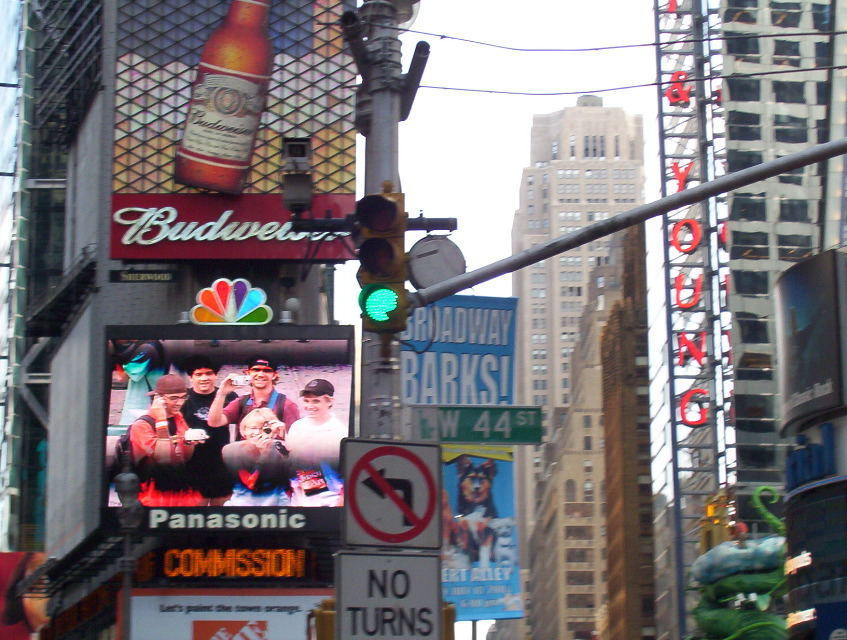 Times Square On TV